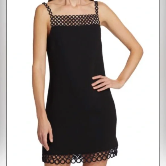 Jonathan Simkhai | Dresses | Nwt Simkhai Marlie Crochet Embellished Crepe Mini  Dress Size 2 Black | Poshmark